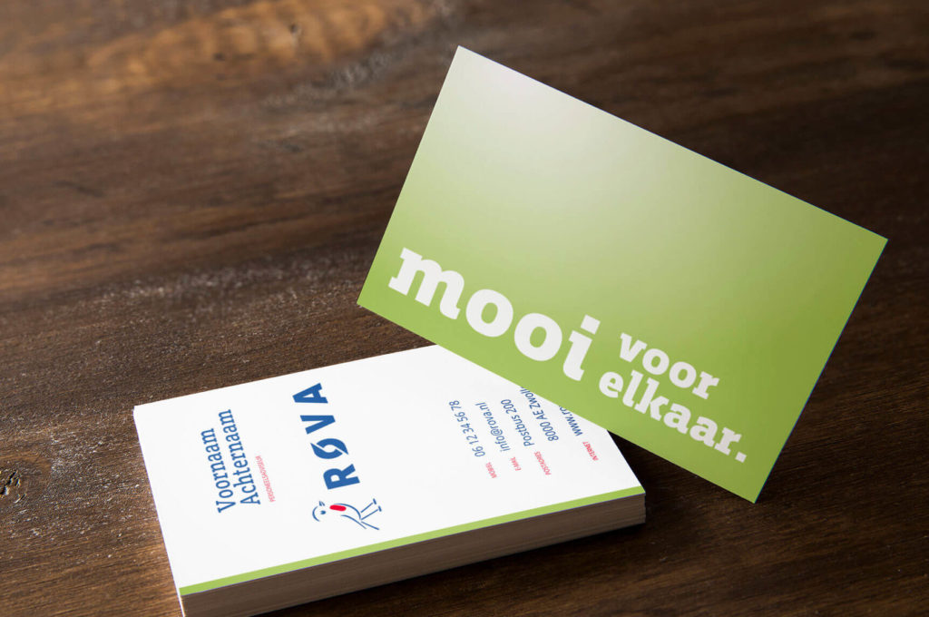 Voor de Rova verzorgen wij de mailingen, uiteenlopend drukwerk en de website waarop bewoners hun voorkeur op het gebied van containergrootte aangeven.