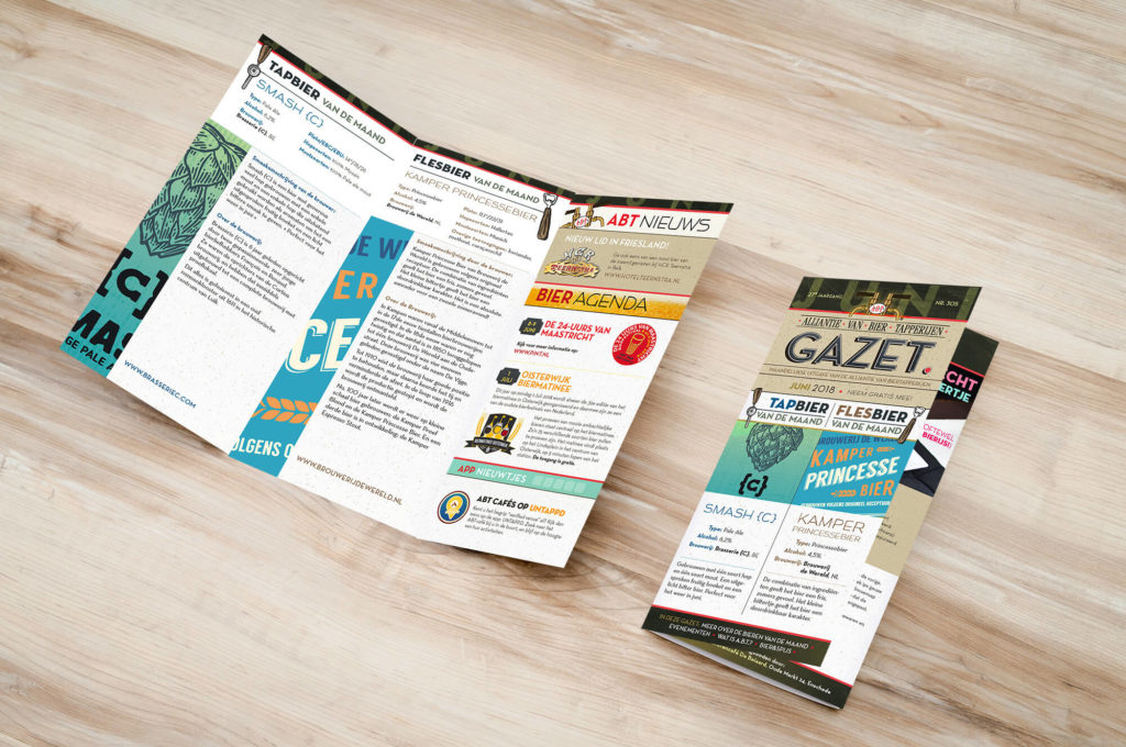 Wij verzorgen het transport en de opslag van speciaalbier en bierglazen. Ook drukken we de flyers en de jaarlijkse gids van de vereniging!